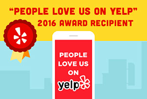 People Love Us On Yelp - 2016 Award Recipient